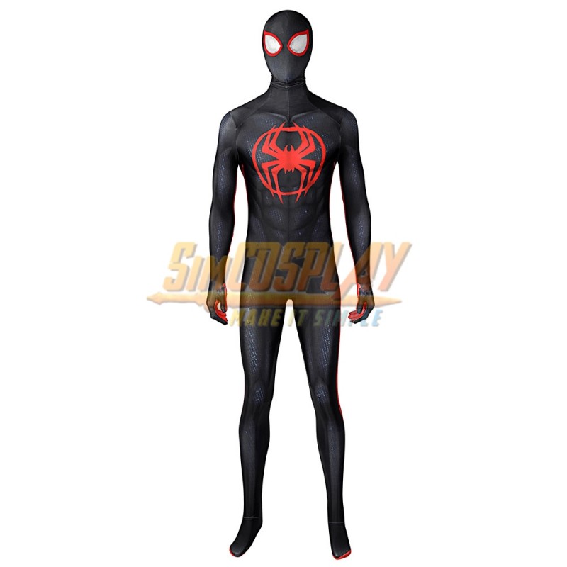 READY TO SHIP>> Size M Across The Spider-Verse Miles Morales Cosplay  Costume Spandex Printed Suit