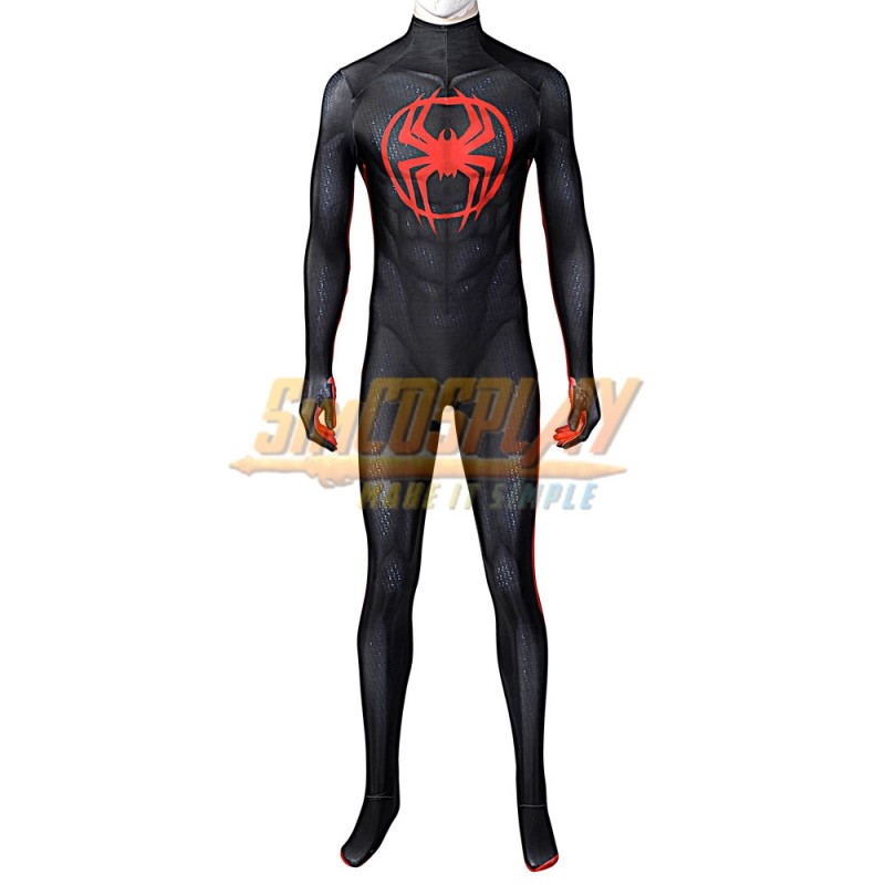 Across The Spider-Verse Miles Morales Cosplay Costume Spandex