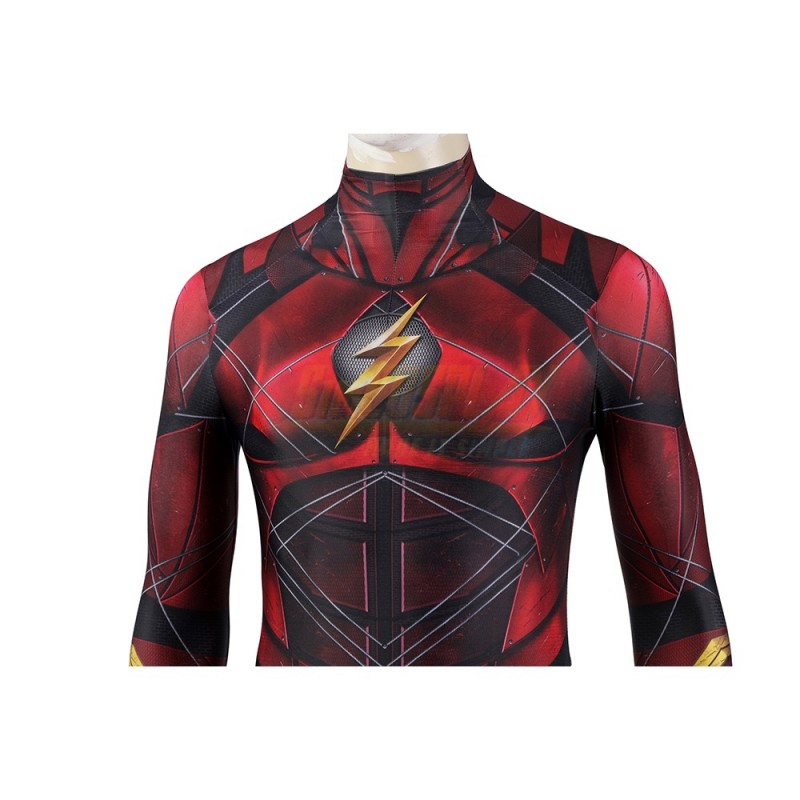 The Flash Cosplay Suit Justice League Printed Costume Edition