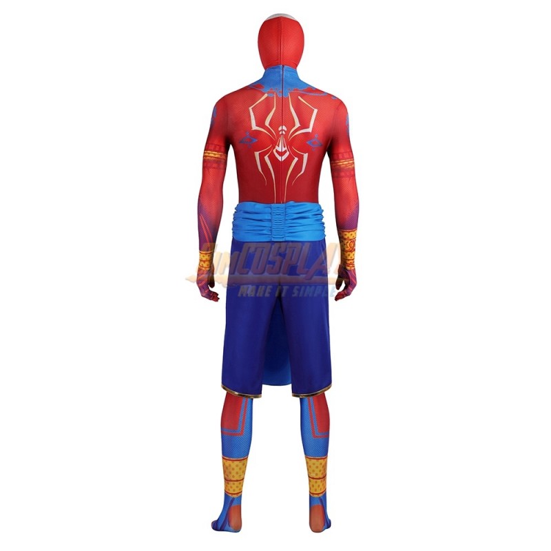 Spider Man Adult Marvel Hockey Jersey Style Halloween Costume Set-M
