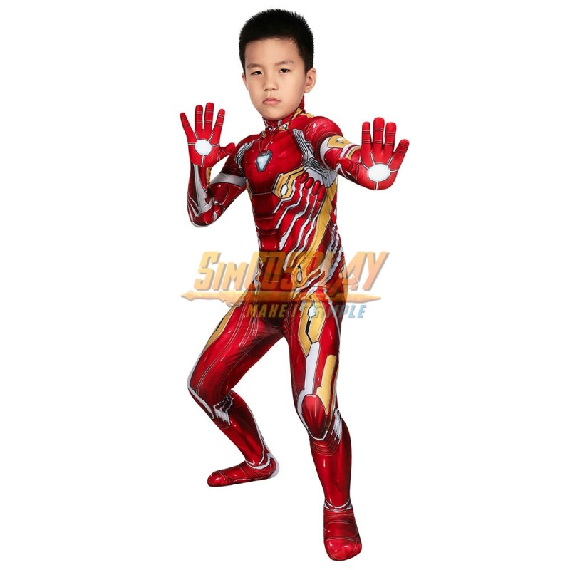 Kids Iron-man Cosplay Suit Spandex Children Halloween Cosplay Costumes