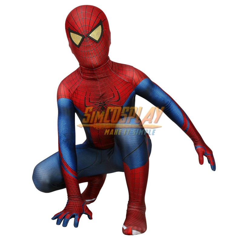 The Amazing Spiderman Combinaison Spider-Man Cosplay Costume Costume Halloween Enfant NOUVEAU 