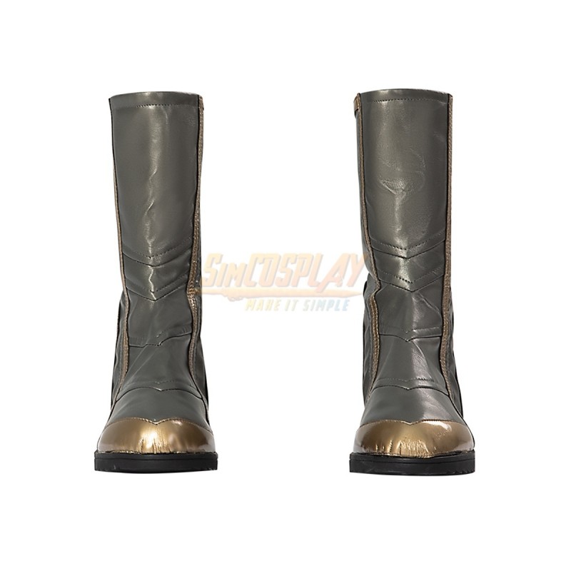 DMC 3 Vergil Cosplay Costume Shoes Halloween Brown High Boots Custom-made  European Size - AliExpress