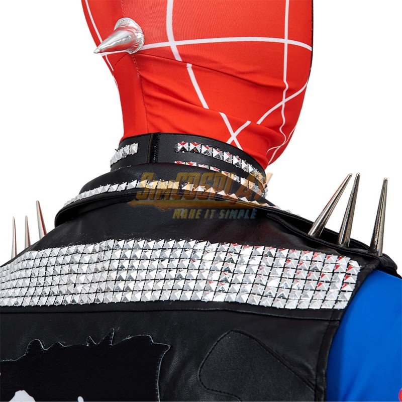 Punk Spiderman Cosplay Suit Comic Bright Color Edition