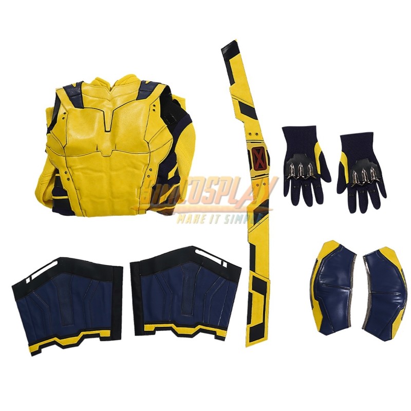 Wolverine Logan Yellow Cosplay Costume Deadpool 3 Top Level