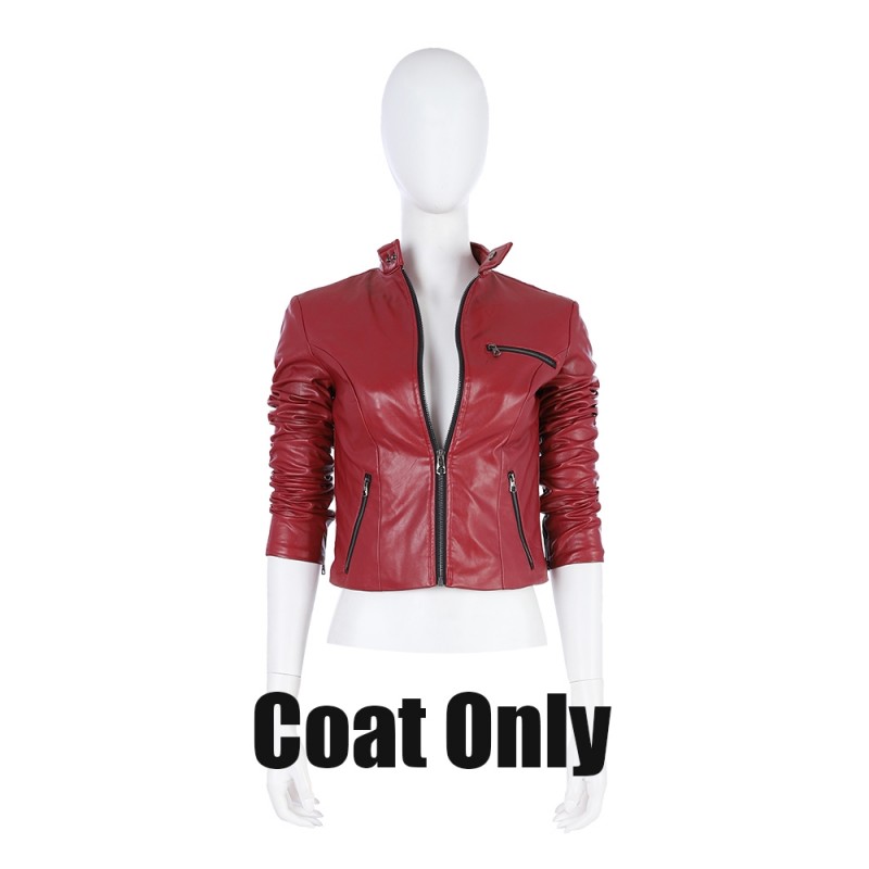 Resident Evil 2 Remake Claire Redfield Cosplay Costume Top Level