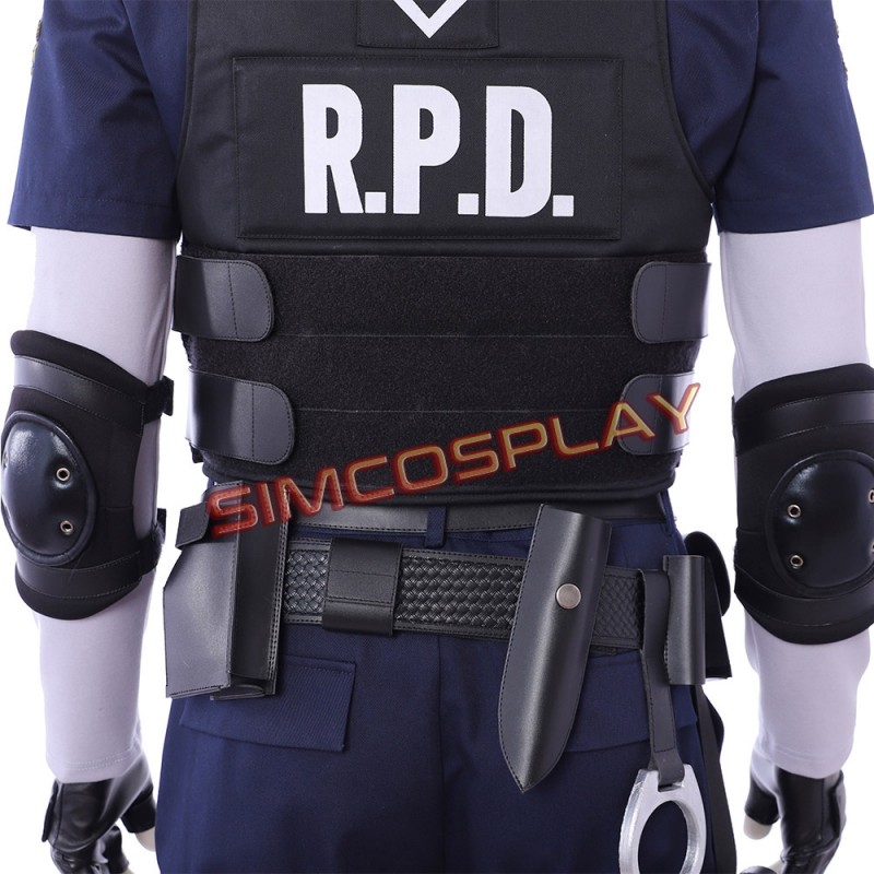 Details about  / Resident Evil 2 Remake Biohazard Re:2 Leon Scott Kennedy Cosplay Police Costume