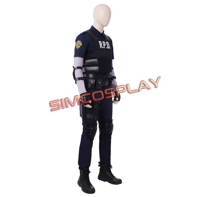 Resident 2 Remake Cosplay R.P.D. Suit Costume Top