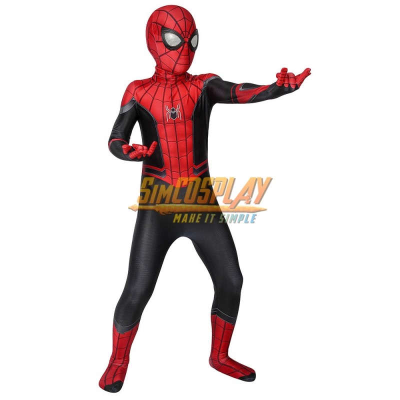 Kids Spider-man Cosplay Suit Far From Home Black and Red Costume Edition