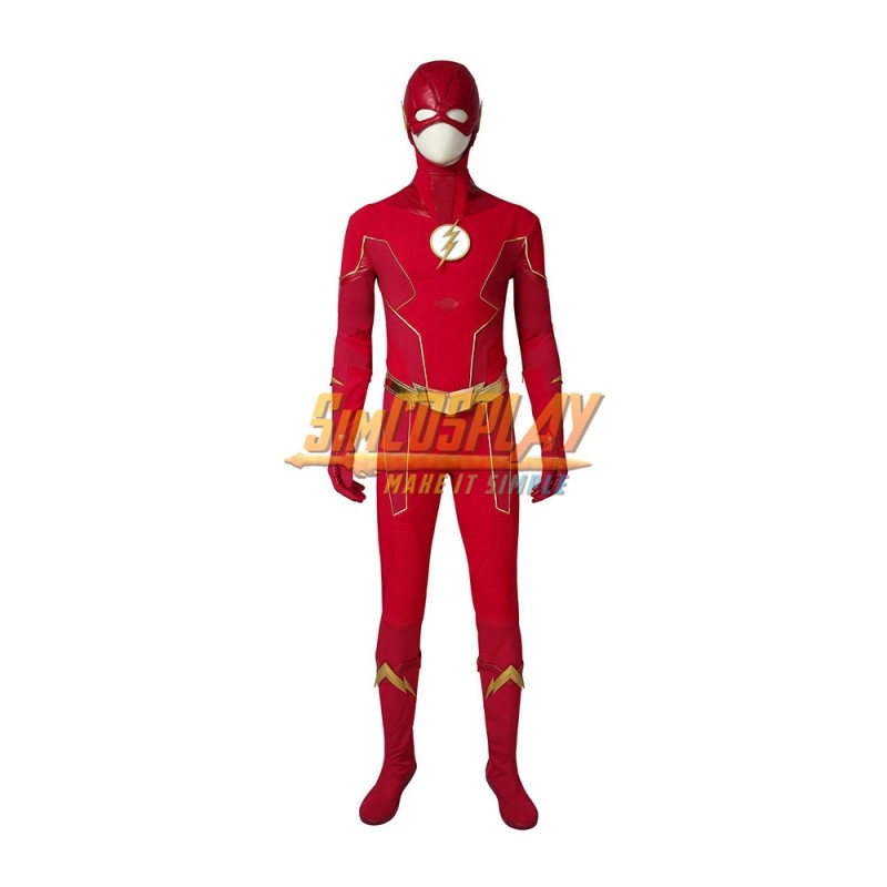 The Flash Season 6 Costume Cosplay Suit Barry Allen Adult  Ver 2 Handmade 