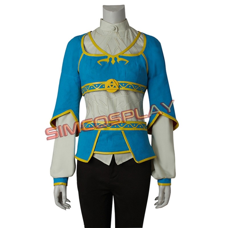 Breath of the Wild Princess Zelda Blue Cosplay Costume The Legend of Zelda 