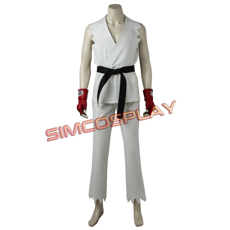  Street Fighter Ryu Costume for Adults Large : Clothing, Shoes &  Jewelry