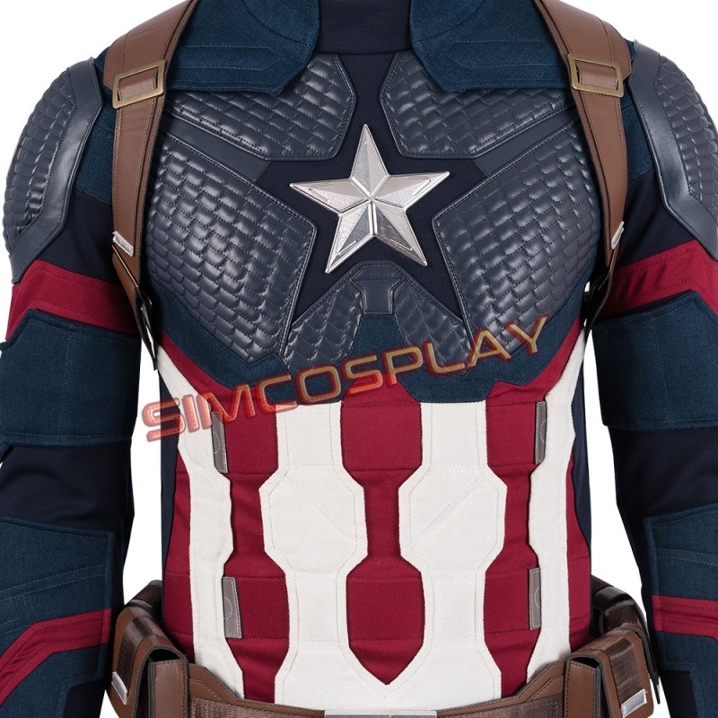 Captain America Costume Endgame Steve Rogers Cosplay Suit Top Level - Diy Captain America Costume Endgame