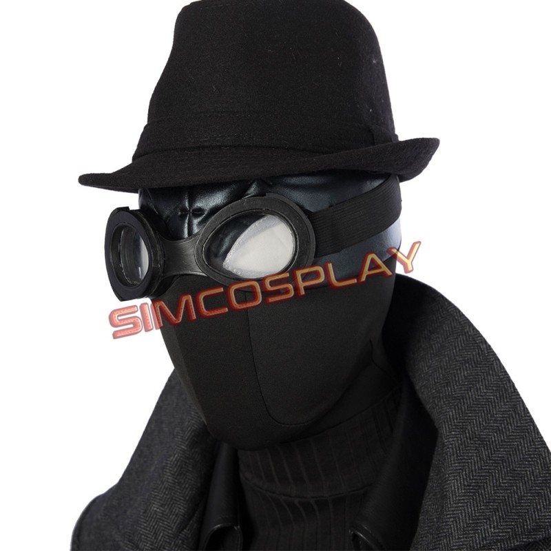 Popular Spiderman Noir Cosplay Costume Noir Suit Halloween Customize Noir Mask 