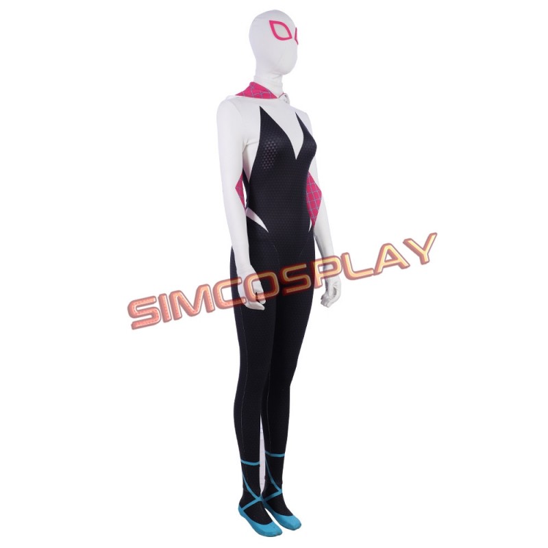 Gwen Stacy Suit Cosplay Costume Spider Man Into The Spider Verse Edition