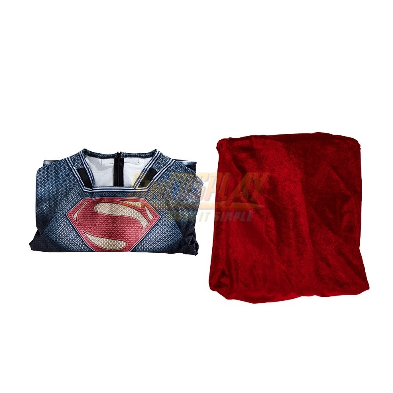 Superman Suit Man Of Steel Superman Cosplay Costume With Cape