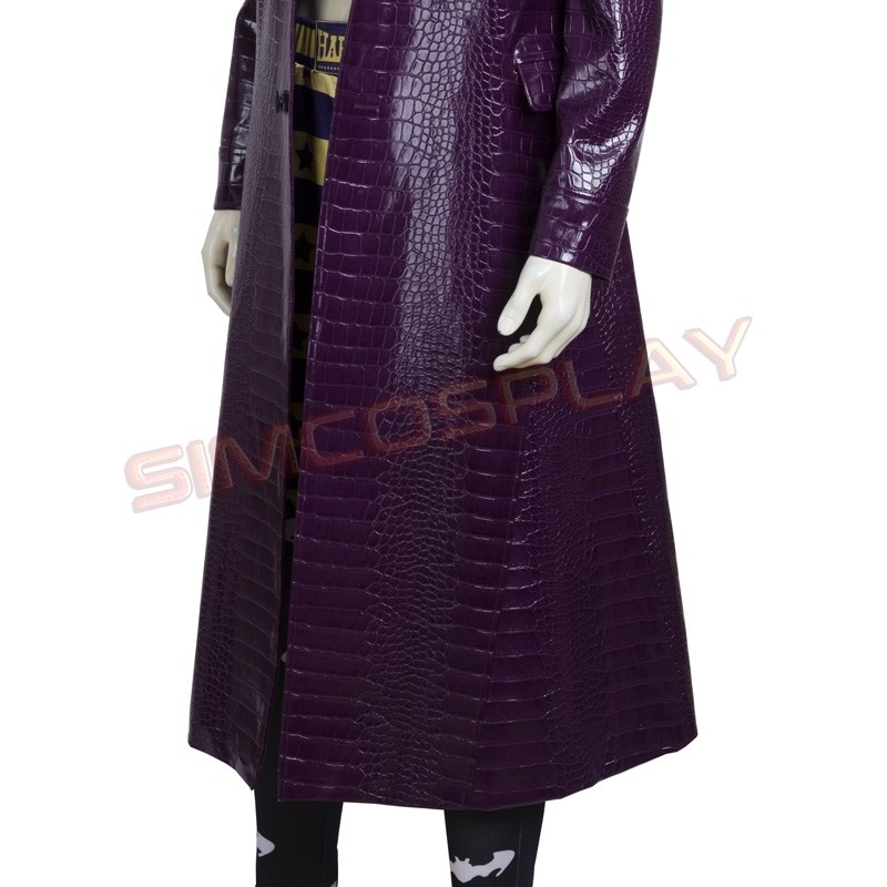Details about   Suicide Squad Batman The Joker Jared Leto Cosplay Costume Outfits Trench Coat
