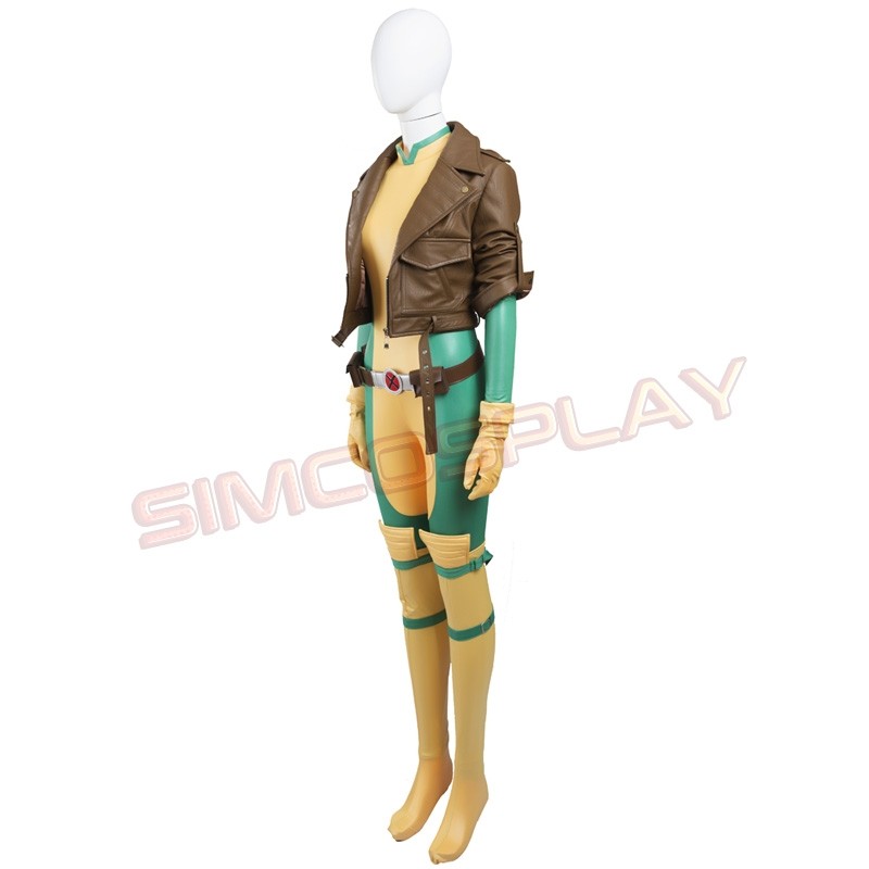 Movie X-Men Rogue Anna Marie Cosplay Costume Halloween Party Outfits Custom Made