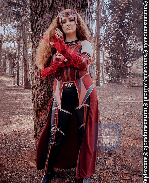 Wanda Cosplay Costume 2021 WandaVision New Scarlet Witch Suit