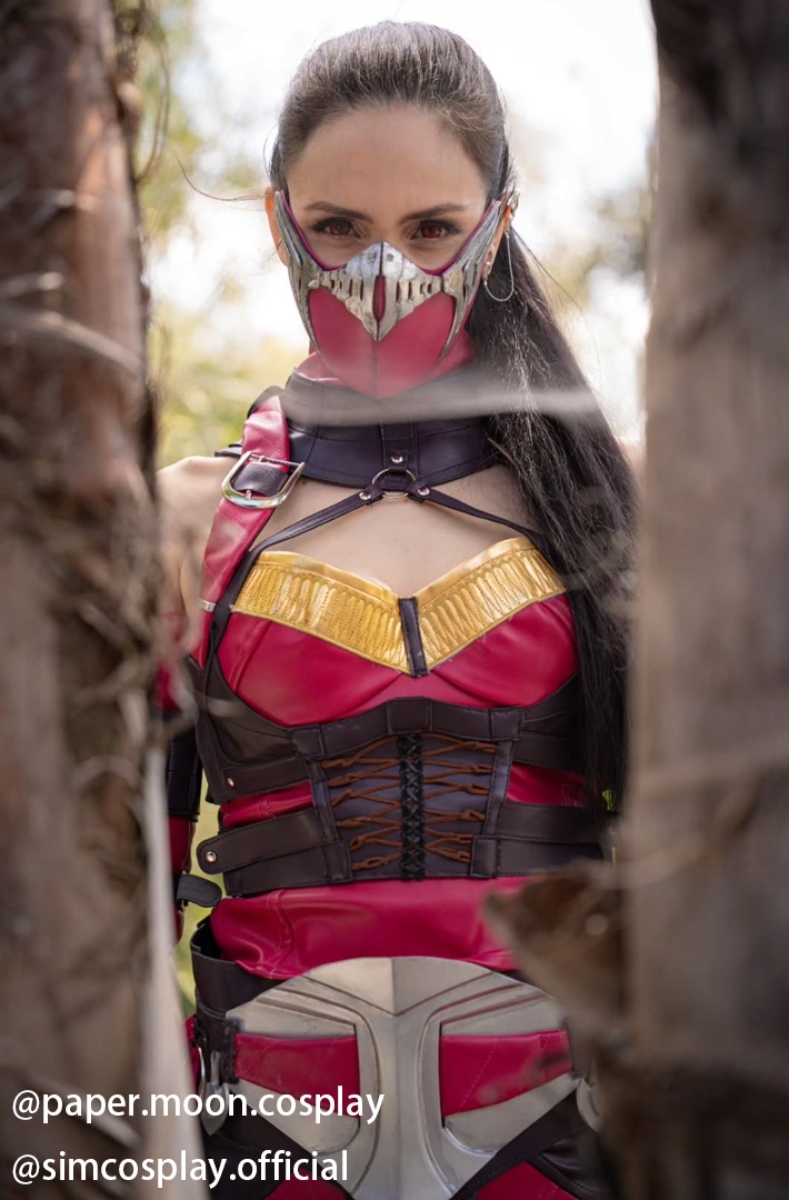 Mileena Mortal Kombat 1 Costume Leather Cosplay Suit
