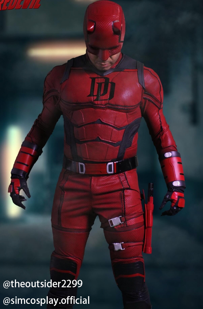Daredevil Matt Murdock Cosplay Costume Hardcore Top Level Suit