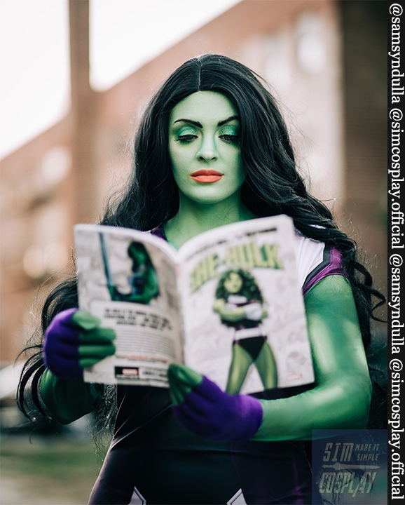 She-Hulk Cosplay Costume Female Hulk Spandex Printed Suit