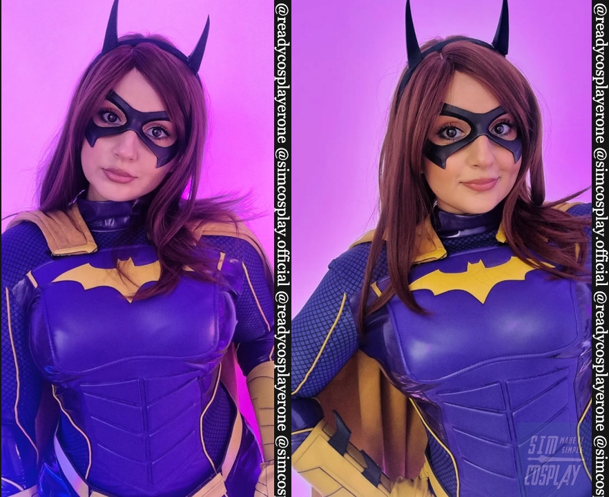 BatGirl Cosplay Costumes 2021 Knights of Gotham Barbara Cosplay Suit Top Level