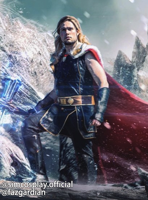 Marvelous Thor Cosplay Costume Love And Thunder Black and Red Edition