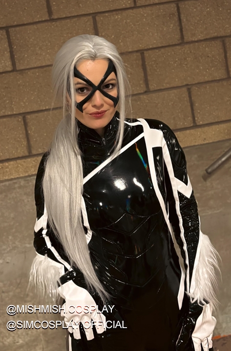 Black Cat Felicia Hardy Leather Costume Spiderman 2 Game Version