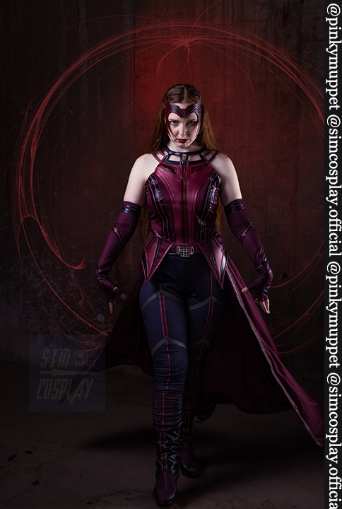 Scarlet Witch Wanda Cosplay Costume Full Set of Accessories Multiple Versions